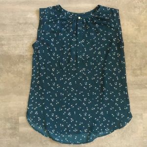 LOFT sleeveless floral blouses
